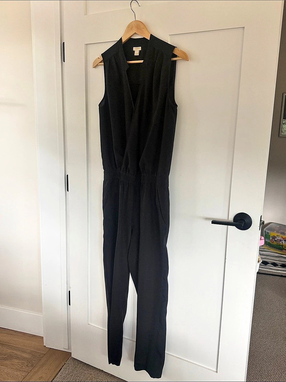 J.Crew Black Sleeveless Jumpsuit